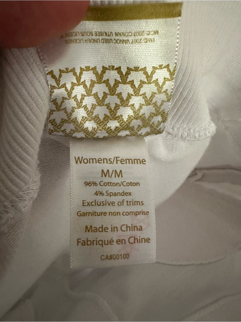 Size M HBC Women’s Team Canada Beijing 2008 Olympic Capri Pants White Collectibl - Picture 10 of 10